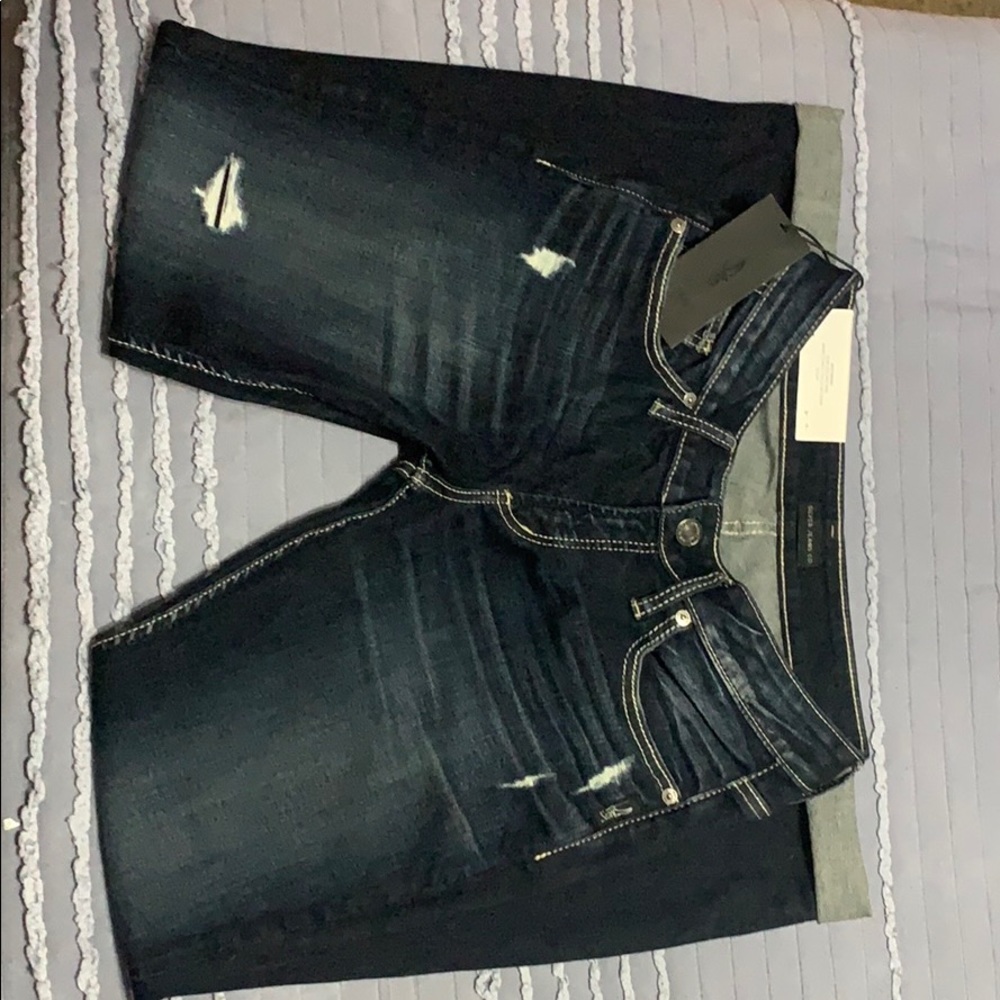 BNWT Silver Boyfriend Jeans